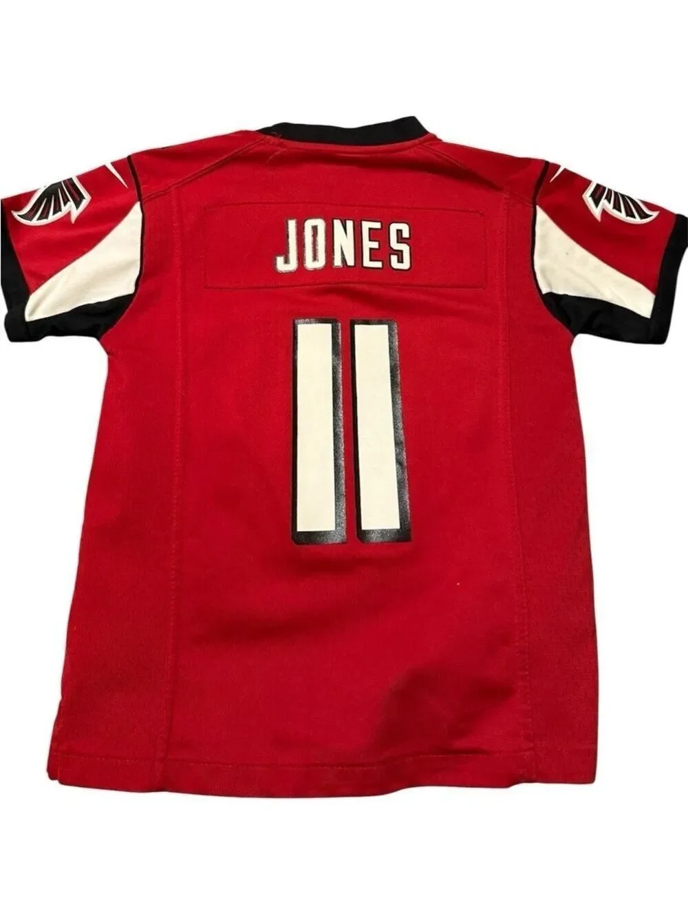 NFL Red and Black Falcons Jersey with Number 11